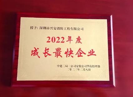 興安集團(tuán)榮獲中建三局“2022年度成長最快企業(yè)”獎項